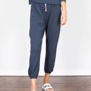 NWT Perfectwhitetee navy sweatpants small